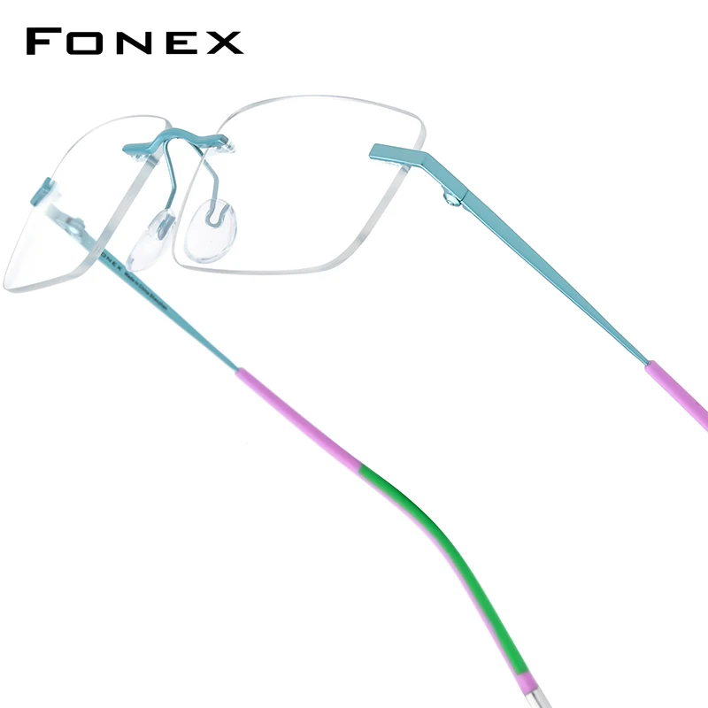 FONEX Titanium Glasses Frame Men Brand Design Rimless Square Eyeglasses Women Frameless Japanese Ultralight-Weight Eyewear 85900
FONEX Titanium Glasses Frame Men Brand Design Rimless Square Eyeglasses Women Frameless Japanese Ultralight-Weight Eyewear 85900