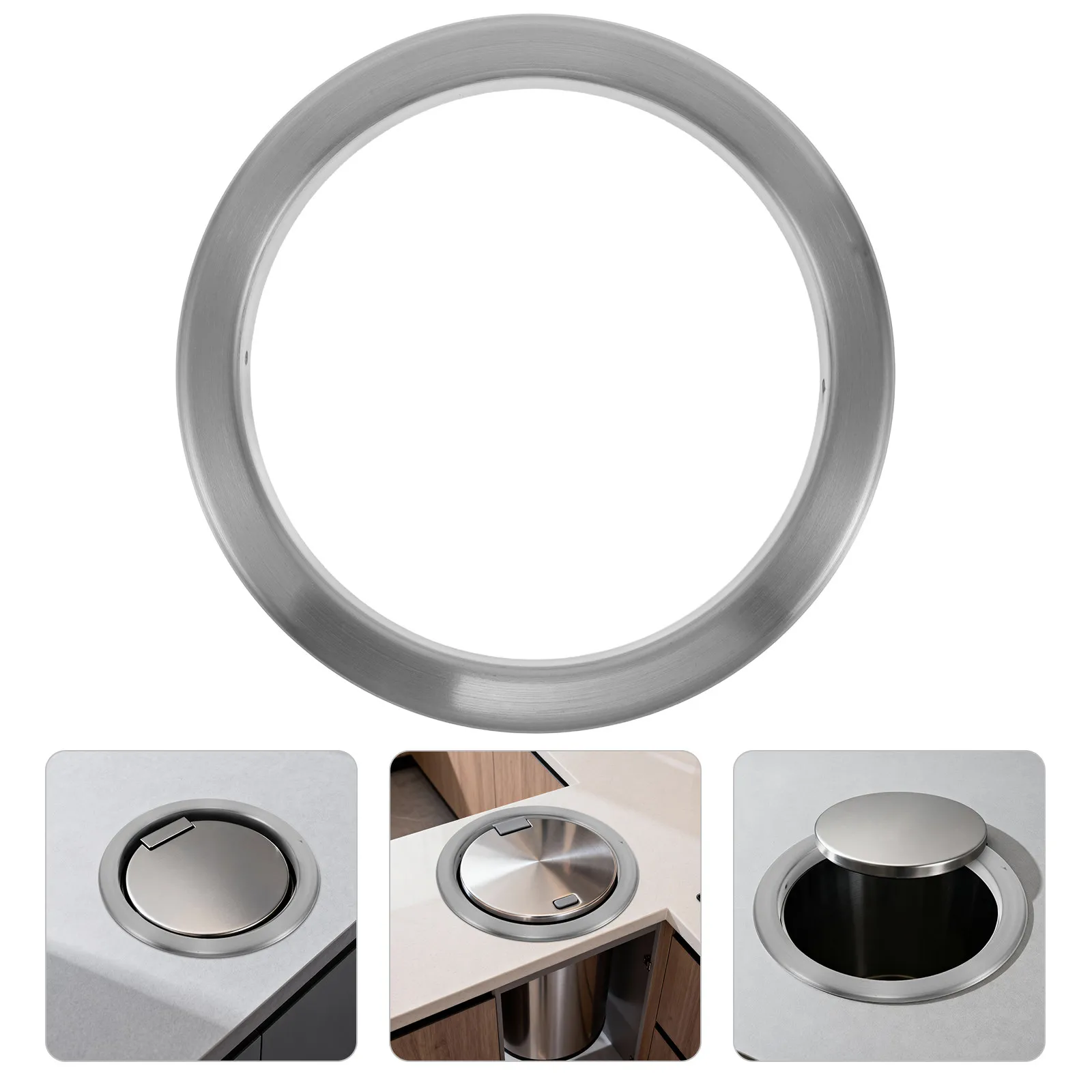 Stainless Steel Trash Grommet Decorative Round Chute Cover Countertop Embedded Bin Lid Flush Mount Trash Opening Ring 17Cm
Stainless Steel Trash Grommet Decorative Round Chute Cover Countertop Embedded Bin Lid Flush Mount Trash Opening Ring 17Cm