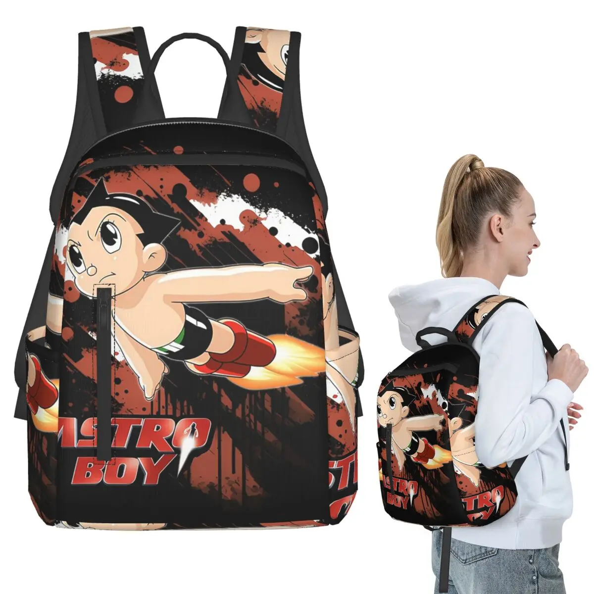Astro Boy Anime Backpack Student BookBag Children School Bag Laptop Shoulder Bags Men Women
Astro Boy Anime Backpack Student BookBag Children School Bag Laptop Shoulder Bags Men Women
