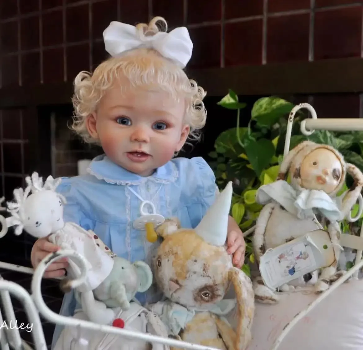 DLS Индивидуальная ограниченная поставка 28 дюймов Reborn Baby Bonnie с ручными корнями каштановыми волосами уже готовая кукла с различным платьем
DLS Индивидуальная ограниченная поставка 28 дюймов Reborn Baby Bonnie с ручными корнями каштановыми волосами уже готовая кукла с различным платьем