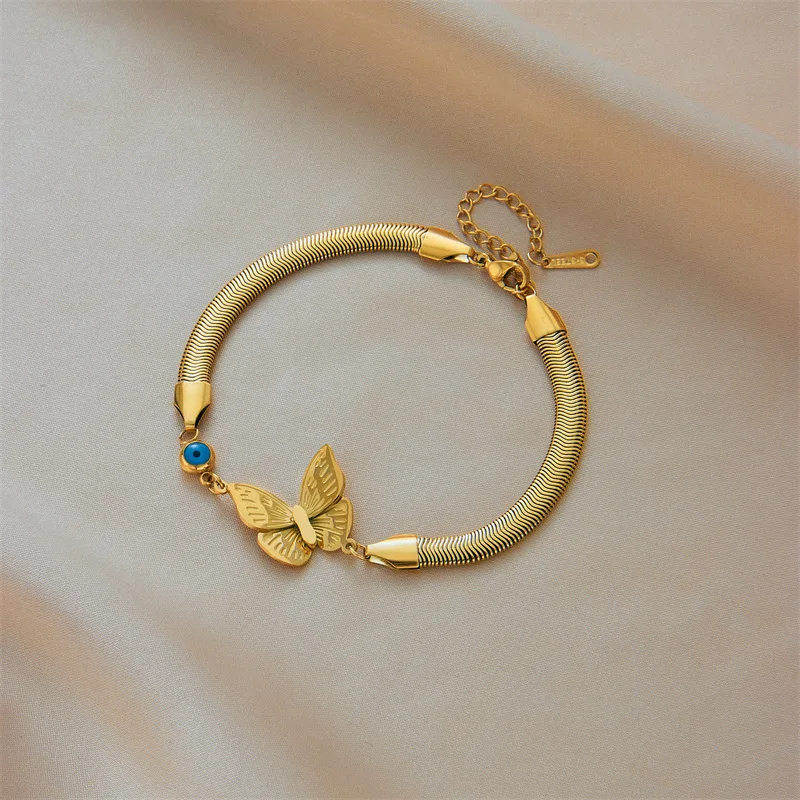10 Pieces Stainless Steel Creative Three Dimensional Butterfly Splicing Bracelet Fashion Jewelry for Women
10 Pieces Stainless Steel Creative Three Dimensional Butterfly Splicing Bracelet Fashion Jewelry for Women