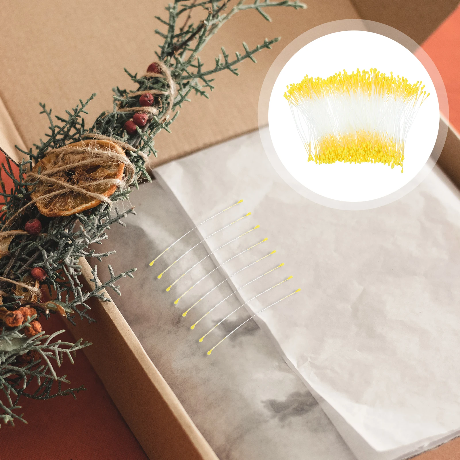 Simulated Floral Material for DIY Flower Making Crafts Artificial Bulk Decoration Yellow Cotton Thread 
Simulated Floral Material for DIY Flower Making Crafts Artificial Bulk Decoration Yellow Cotton Thread