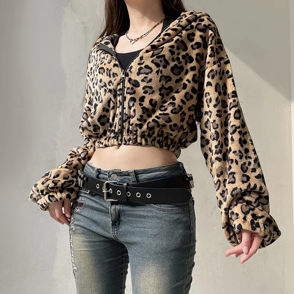 Mia Muse Women's Jackets Autumn Comfortable Wild Leopard Print Long Sleeve Hoodie Fashion Short Jackets
Mia Muse Women's Jackets Autumn Comfortable Wild Leopard Print Long Sleeve Hoodie Fashion Short Jackets