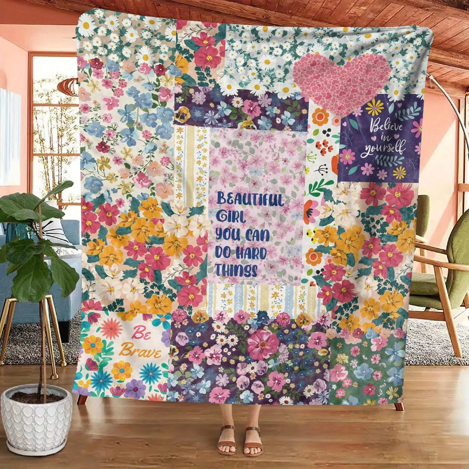 Cozy Flannel Throw Blanket Perfect Gift for Best Friends, Soft Warm for Couch Bed Office Travel Vintage Floral Design
Cozy Flannel Throw Blanket Perfect Gift for Best Friends, Soft Warm for Couch Bed Office Travel Vintage Floral Design