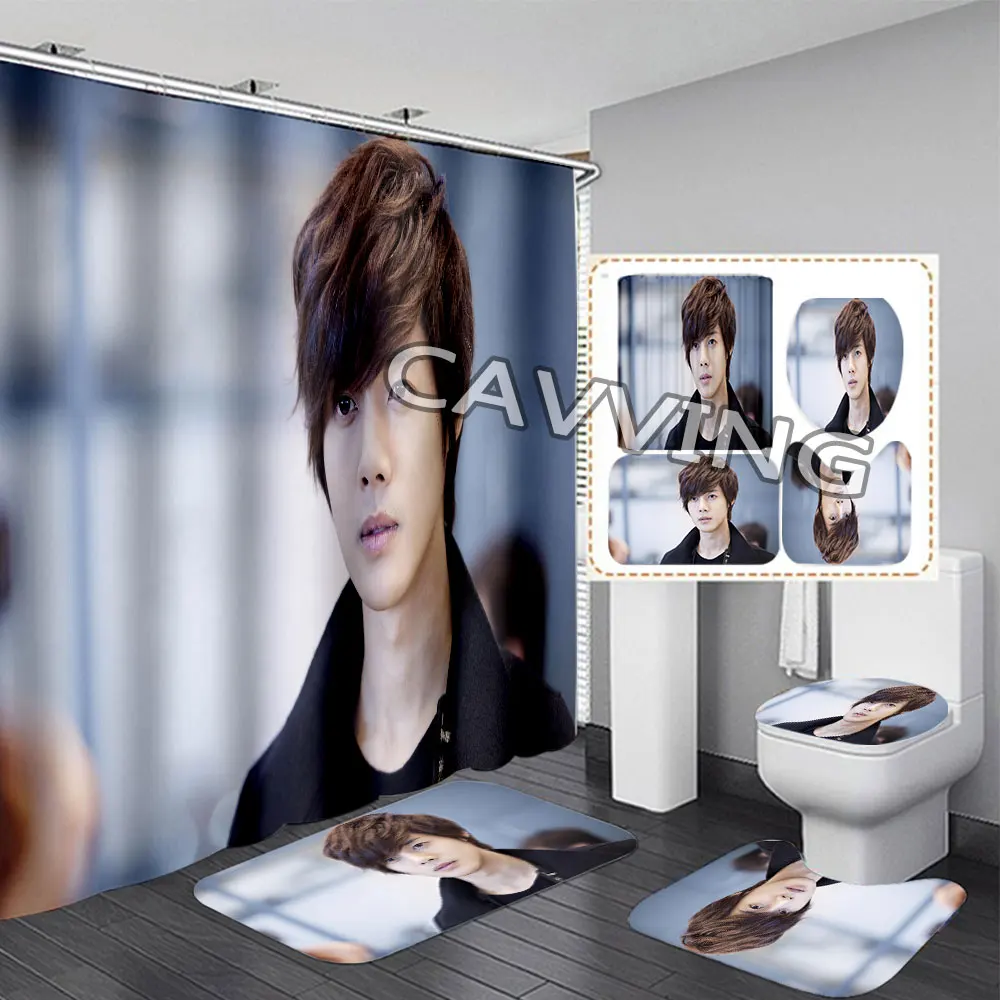 3D занавеска для душа Kim Hyun Joong s, водонепроницаемая занавеска для ванной, Противоскользящий коврик для ванной, набор ковриков для туалета, ковер H01
3D занавеска для душа Kim Hyun Joong s, водонепроницаемая занавеска для ванной, Противоскользящий коврик для ванной, набор ковриков для туалета, ковер H01