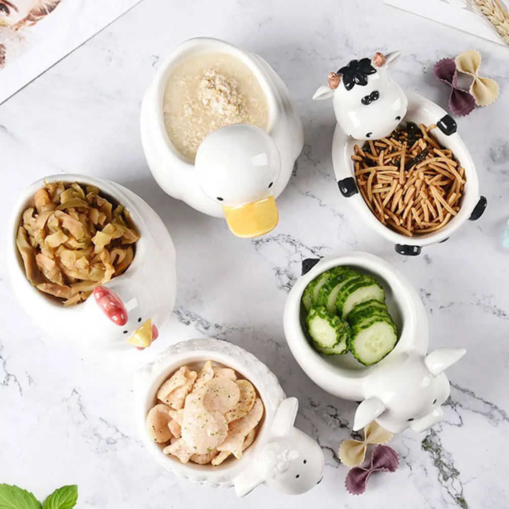 Керамическая детская миска для еды, милый мультяшный держатель для еды с животными, салат, хранение фруктов, домашняя посуда, милая миска с животными
Керамическая детская миска для еды, милый мультяшный держатель для еды с животными, салат, хранение фруктов, домашняя посуда, милая миска с животными