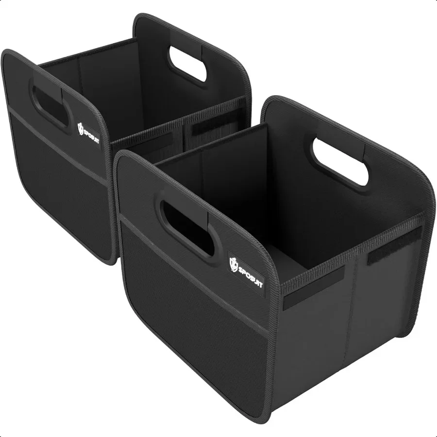 Trunk Organizer for Car Collapsible Split Trunk Storage with Reinforced Handles SUV Trunk Organizers for Grocery Cargo Black 2P
Trunk Organizer for Car Collapsible Split Trunk Storage with Reinforced Handles SUV Trunk Organizers for Grocery Cargo Black 2P