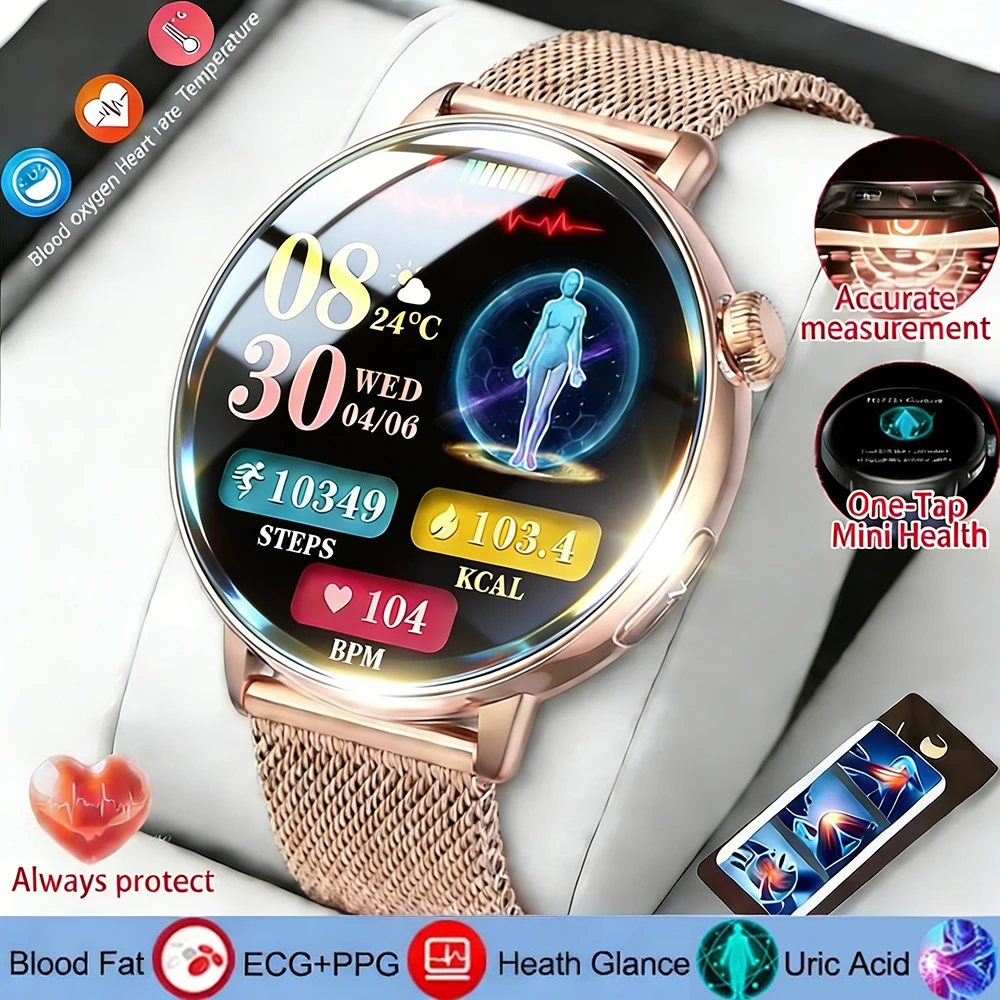 LIGE Ladies ECG Smartwatch 1.32inch AMOLED Screen Smart Watches Women Uric Acid Blood Pressure BT Call Sports Health Smart Watch
LIGE Ladies ECG Smartwatch 1.32inch AMOLED Screen Smart Watches Women Uric Acid Blood Pressure BT Call Sports Health Smart Watch