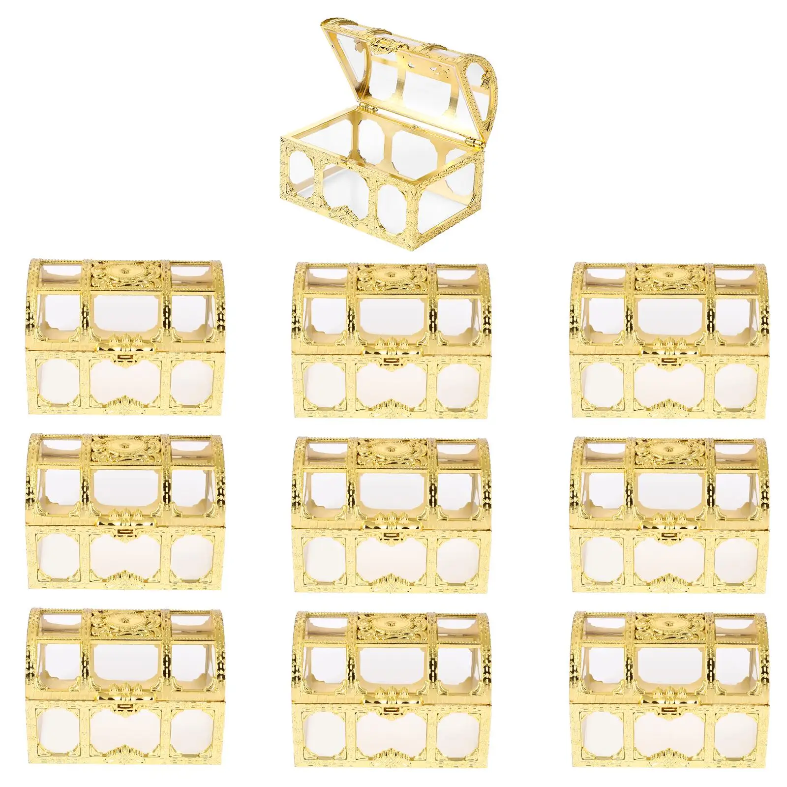 10pcs Chest Plastic Birthday Wedding Party Favor Favor Boxes Boxes Gift Packaging Holiday Supplies
10pcs Chest Plastic Birthday Wedding Party Favor Favor Boxes Boxes Gift Packaging Holiday Supplies