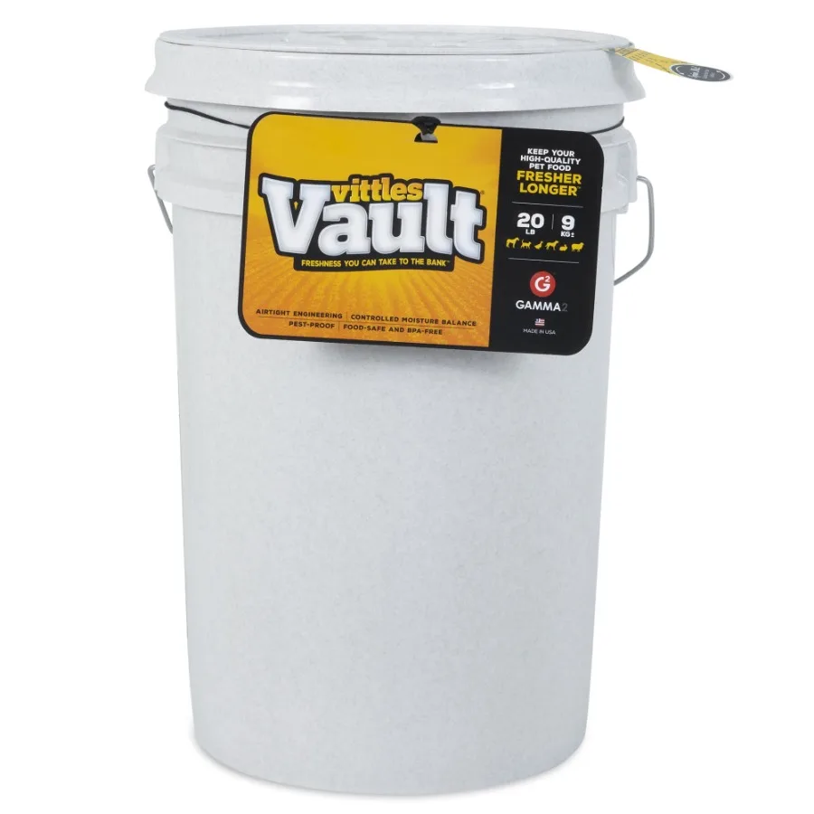 Vittles Vault Outback Dry Pet Food Storage Seal Bucket, Gray, 20 Pound Capacity
Vittles Vault Outback Dry Pet Food Storage Seal Bucket, Gray, 20 Pound Capacity