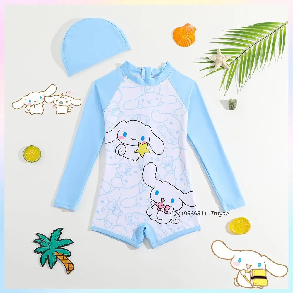 Kawaii Cinnamoroll детский купальник Kuromi аниме Sanrio мультфильм профессиональный быстросохнущий солнцезащитный крем купальники пляжная одежда
Kawaii Cinnamoroll детский купальник Kuromi аниме Sanrio мультфильм профессиональный быстросохнущий солнцезащитный крем купальники пляжная одежда