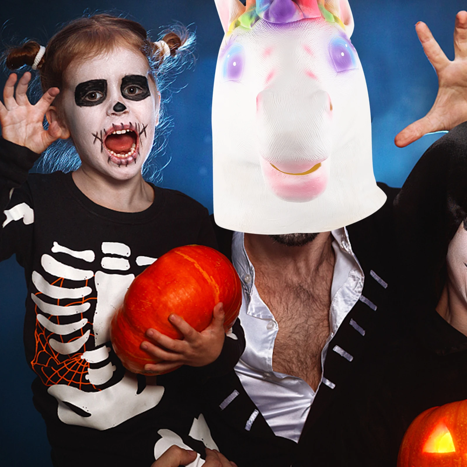 Animal Unicorn Head Mask Halloween Cute Full Costume Emulsion Masks for Adults Cosplay
Animal Unicorn Head Mask Halloween Cute Full Costume Emulsion Masks for Adults Cosplay