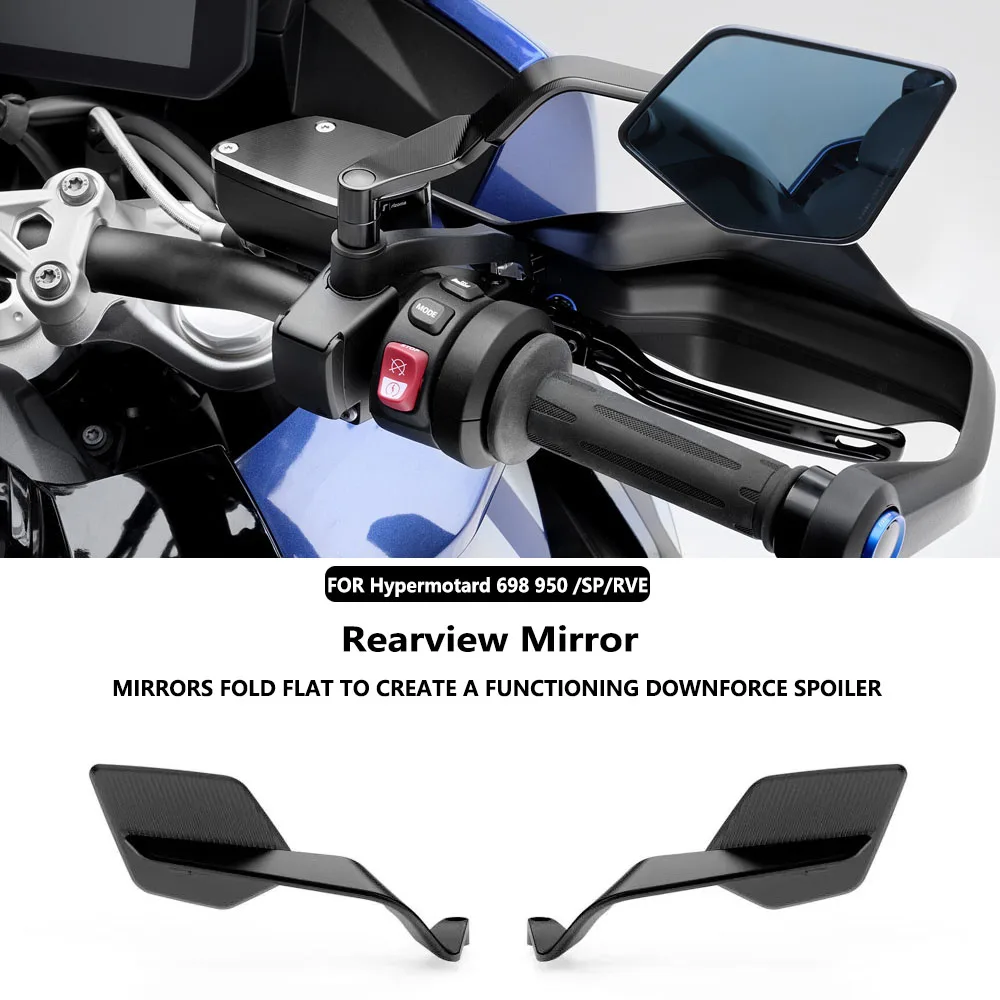 Universal Adjustable Motorcycle Accessories Wind Wing Side Rearview Mirrors For Ducati Hypermotard 950 SP 698 Mono RVE 2019-2026
Universal Adjustable Motorcycle Accessories Wind Wing Side Rearview Mirrors For Ducati Hypermotard 950 SP 698 Mono RVE 2019-2026