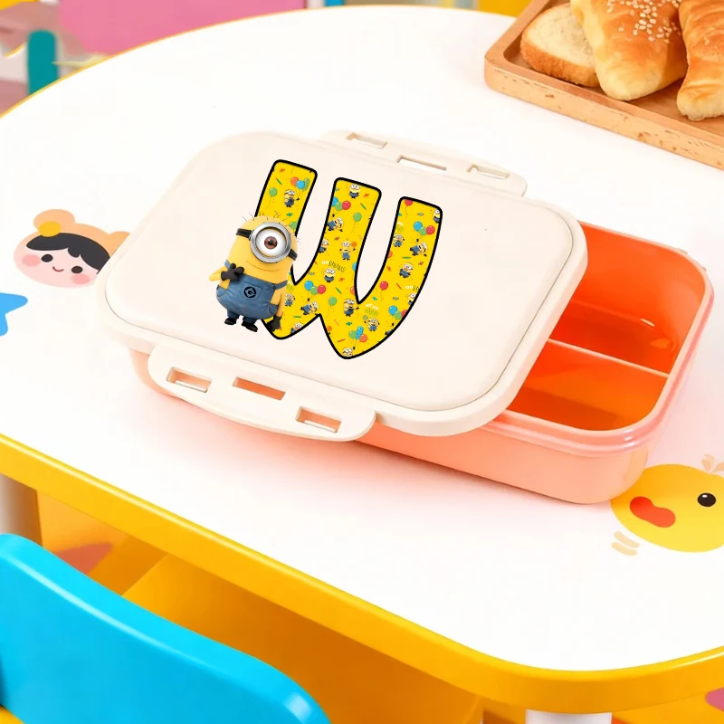 Minions Lunch Box Creative Cartoon A-Z Letter Bento Box Portable Large Capacity Lunch Case Student Sealed Picnic Box Anime Gift
Minions Lunch Box Creative Cartoon A-Z Letter Bento Box Portable Large Capacity Lunch Case Student Sealed Picnic Box Anime Gift