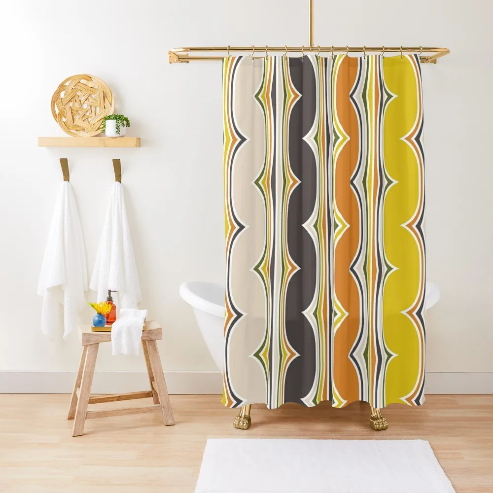 Retro, Geometric, Stripes, Pattern, Mid Century Modern, Green, Orange, Yellow Shower Curtain Bathroom Showers Curtain
Retro, Geometric, Stripes, Pattern, Mid Century Modern, Green, Orange, Yellow Shower Curtain Bathroom Showers Curtain