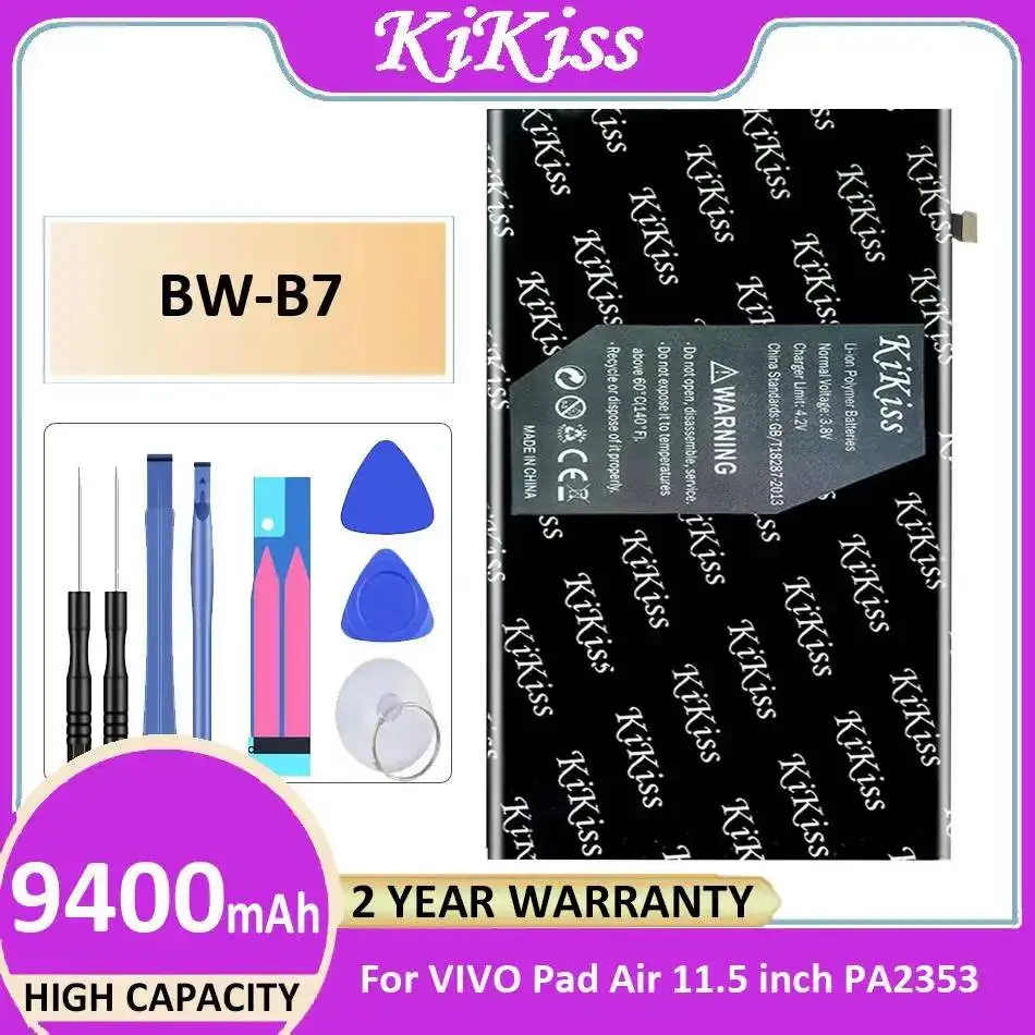 Для Vivo Pad Air 11,5-дюймовый аккумулятор PA2353 для планшета 9400 мАч BW-B7 легкий вес
Для Vivo Pad Air 11,5-дюймовый аккумулятор PA2353 для планшета 9400 мАч BW-B7 легкий вес