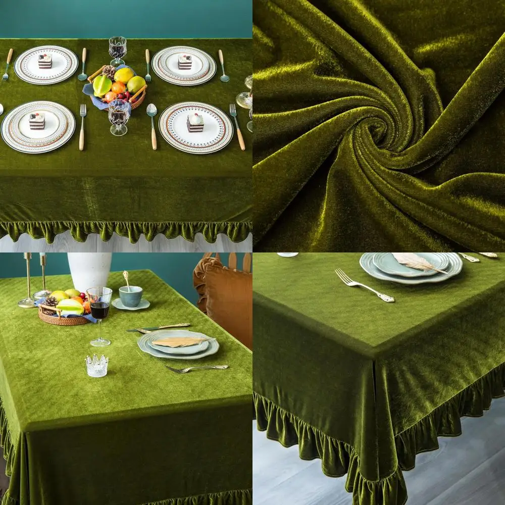 Elegant Solid Rectangle Tablecloth with Ruffles for Rustic Farmhouse Style, Washable for Parties, Weddings, and Dining Tables
Elegant Solid Rectangle Tablecloth with Ruffles for Rustic Farmhouse Style, Washable for Parties, Weddings, and Dining Tables