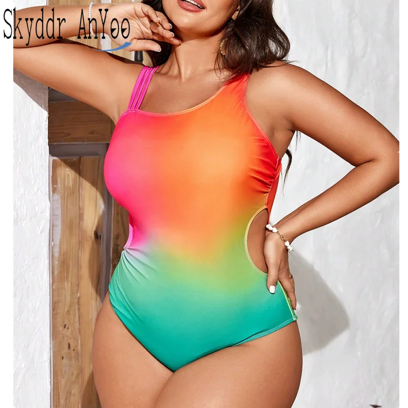 Plus Size One Piece Women's Swimsuit 2025 Female Gradient Sexy Swimwear Tummy Control Push Up Beachwear Swimming Suis
Plus Size One Piece Women's Swimsuit 2025 Female Gradient Sexy Swimwear Tummy Control Push Up Beachwear Swimming Suis