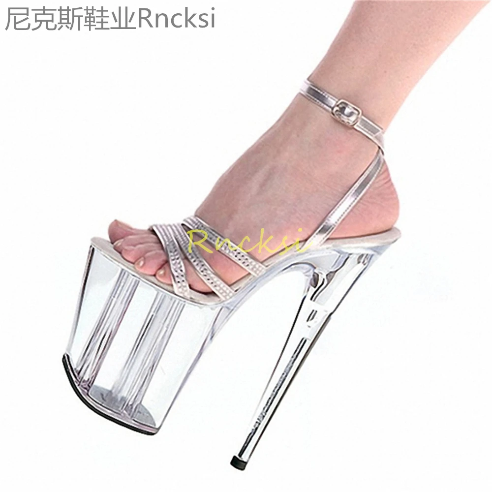 20cm Sandals, ultra-high heels, summer joker, sexy, high heels, thin heels, buckle belt, fully transparent women's shoes
20cm Sandals, ultra-high heels, summer joker, sexy, high heels, thin heels, buckle belt, fully transparent women's shoes