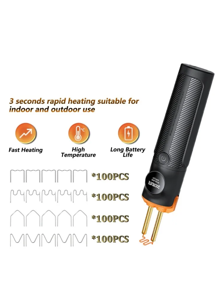 Cordless Plastic Welding Machine Car Bumper Repair Kit PVC Plastic Repairs Portable Wireless Handheld Plastic Soldering Gun
Cordless Plastic Welding Machine Car Bumper Repair Kit PVC Plastic Repairs Portable Wireless Handheld Plastic Soldering Gun