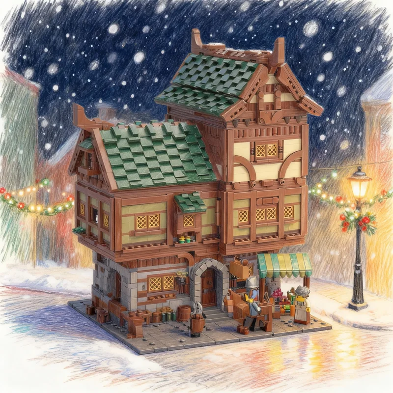 4137 деталей MOC СЕРИЯ 1: Средневековый модульный городской пейзаж — Модель замка, конструктор, архитектурные игрушки, подарки для детей на Рождество и День рождения
4137 деталей MOC СЕРИЯ 1: Средневековый модульный городской пейзаж — Модель замка, конструктор, архитектурные игрушки, подарки для детей на Рождество и День рождения