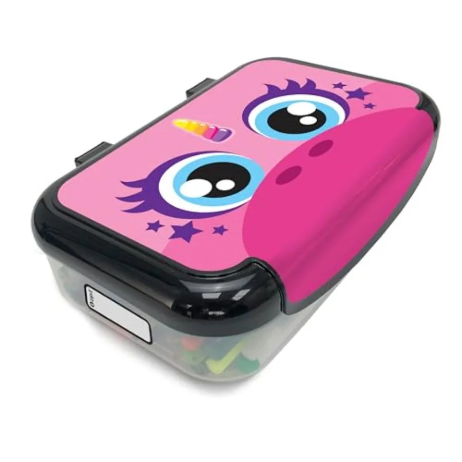 : Recycled Plastic Pencil Box - Pink Unicorn - Large Capacity Case, Character Stationery Organizer, School Supplies-Toy Holder,
: Recycled Plastic Pencil Box - Pink Unicorn - Large Capacity Case, Character Stationery Organizer, School Supplies-Toy Holder,