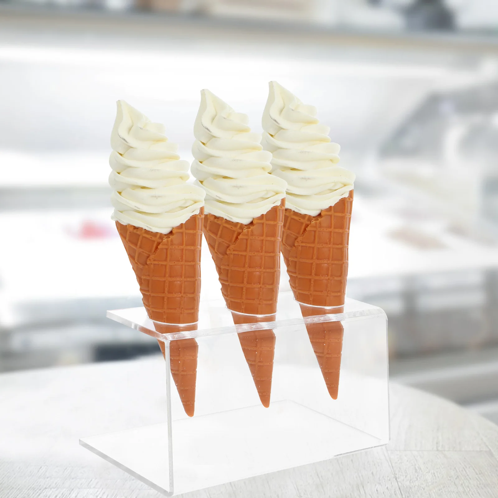 1 Acrylic Ice Cream Cone Holder Transparent Display Stand Dessert Table Shelf High Transparency Stable Structure Cake Stand
1 Acrylic Ice Cream Cone Holder Transparent Display Stand Dessert Table Shelf High Transparency Stable Structure Cake Stand