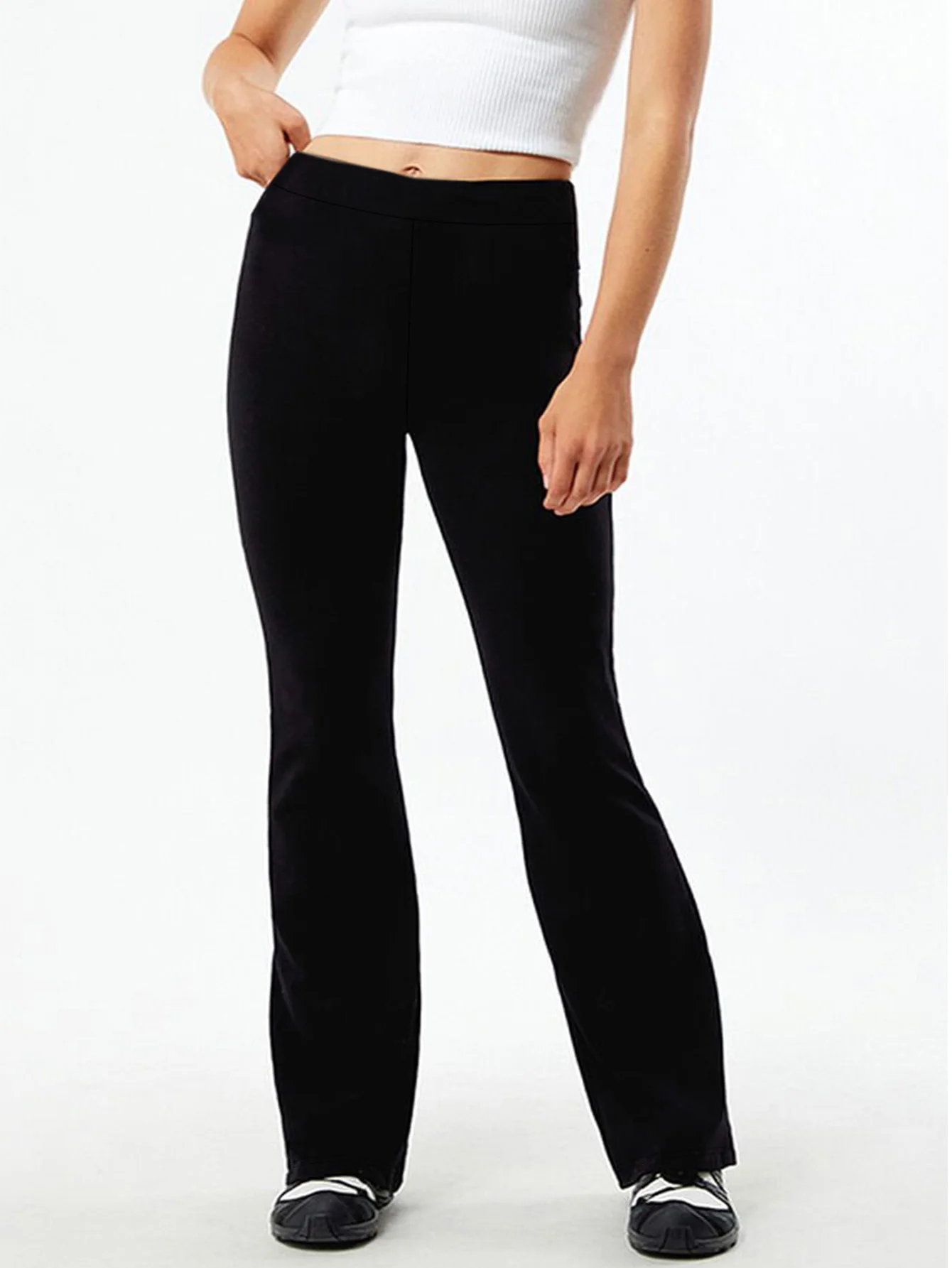 2026 Modern Minimalist Flare Trousers Women Elastic Waist Slimming Black Daily Office Party
2026 Modern Minimalist Flare Trousers Women Elastic Waist Slimming Black Daily Office Party