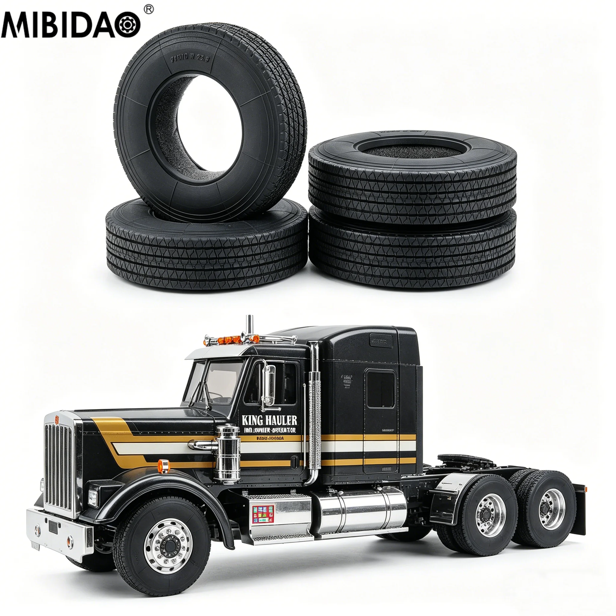 MIBIDAO 25mm Soft Rubber Tire RC Model Car Tyre Replacement for for 1/14 Truck Cargo Car Tires Off Road Truck Accessories
MIBIDAO 25mm Soft Rubber Tire RC Model Car Tyre Replacement for for 1/14 Truck Cargo Car Tires Off Road Truck Accessories