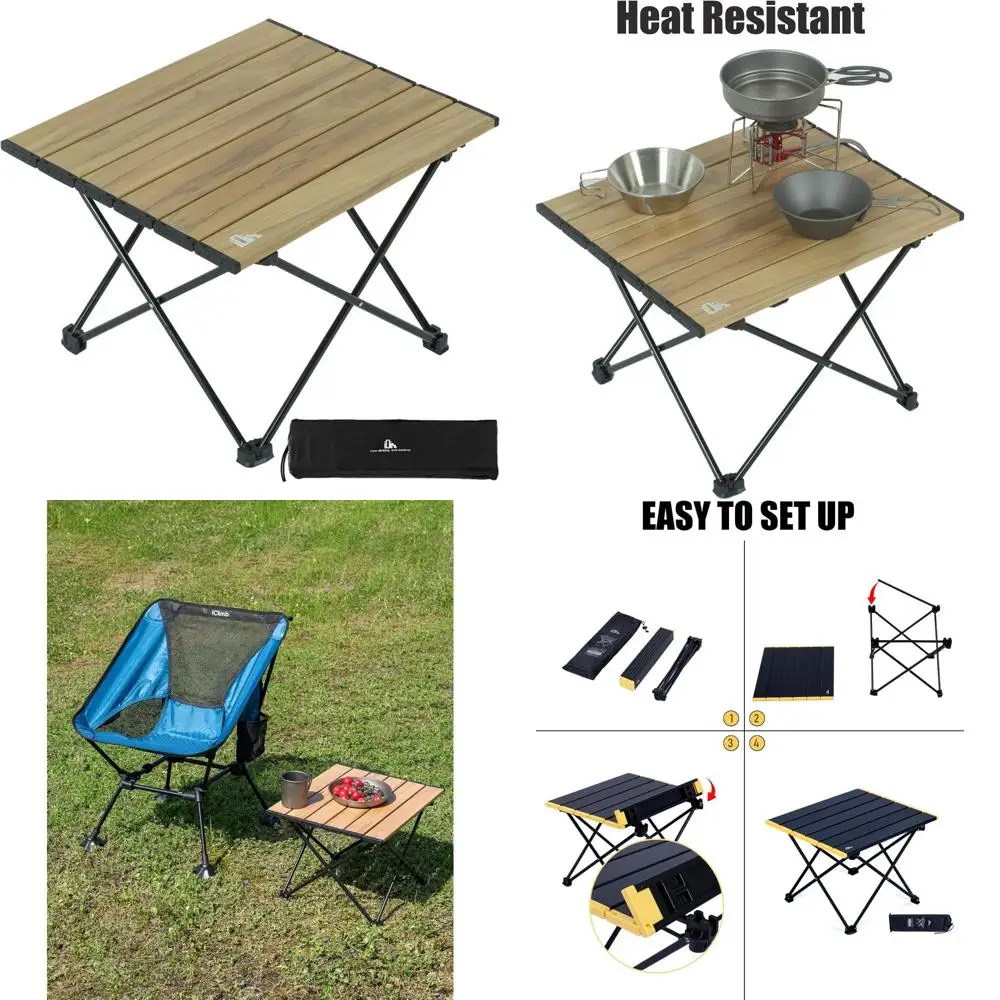 iclimb ultralight compact camping folding table with carry bag (nature- s)
iclimb ultralight compact camping folding table with carry bag (nature- s)