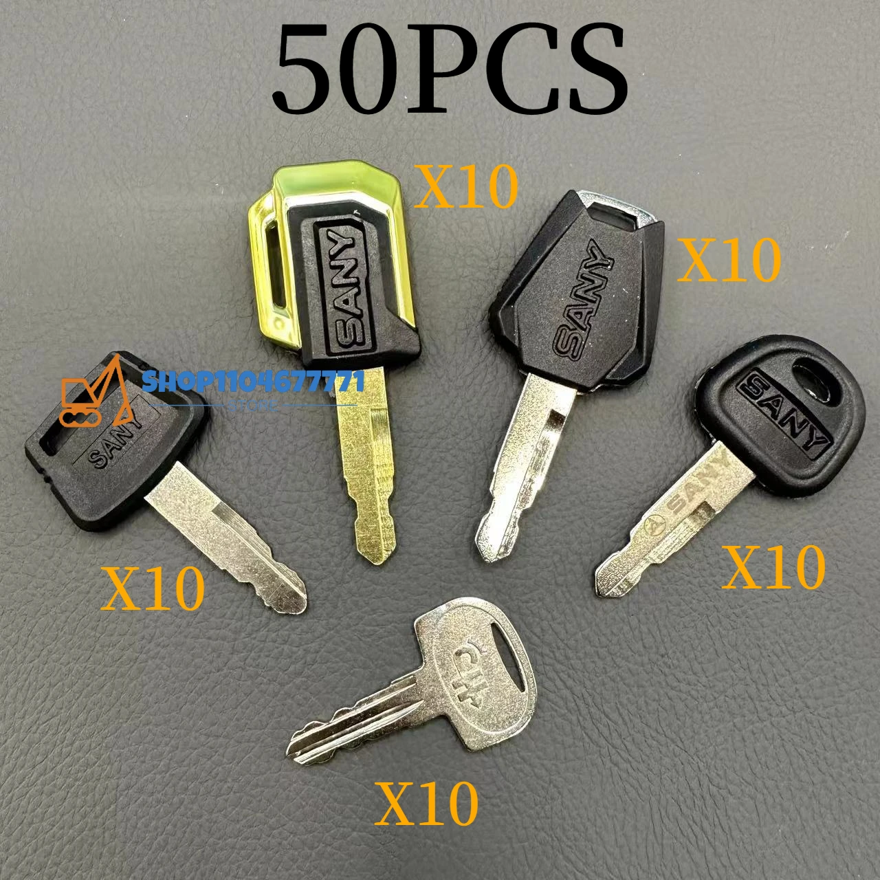 50 PCS Sany Keys 60022654 SY65 SY75 SY135 SY215 SY55 SY125 235 335 465 Lgnition Key Cab Door Keys Excavator Heavy Equipment Key
50 PCS Sany Keys 60022654 SY65 SY75 SY135 SY215 SY55 SY125 235 335 465 Lgnition Key Cab Door Keys Excavator Heavy Equipment Key