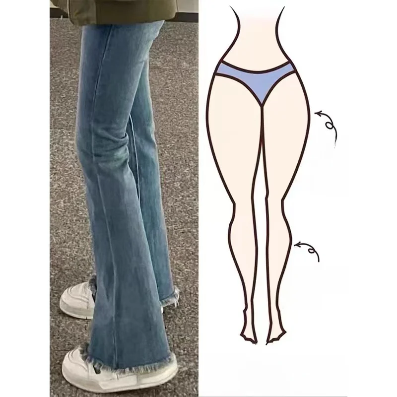 plus Size Women's High Street Bell Bottom Jeans Spring Autumn Winter New Style Straight Leg Slim Wide Leg Hoof Pants
plus Size Women's High Street Bell Bottom Jeans Spring Autumn Winter New Style Straight Leg Slim Wide Leg Hoof Pants