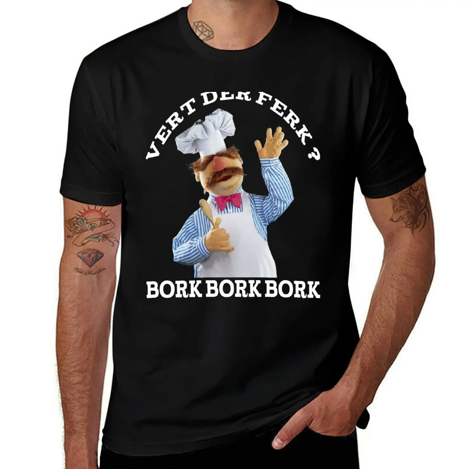 The Swedish chef bork T-Shirt anime figures Funny t-shirt man clothes funny gifts Men's clothing
The Swedish chef bork T-Shirt anime figures Funny t-shirt man clothes funny gifts Men's clothing