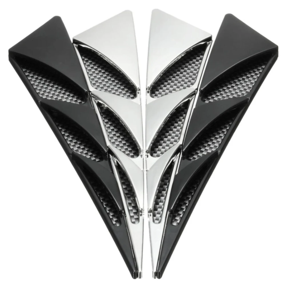 2Pcs Car Exterior Decoration Car Hood Stickers Black Universal Side Air Intake Bonnet Simulation Vent Cover Hood Car Accessories
2Pcs Car Exterior Decoration Car Hood Stickers Black Universal Side Air Intake Bonnet Simulation Vent Cover Hood Car Accessories
