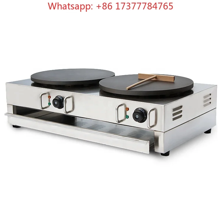 Electric Stainless Steel Crepe Maker Commercial Industrial Double Machine
Electric Stainless Steel Crepe Maker Commercial Industrial Double Machine