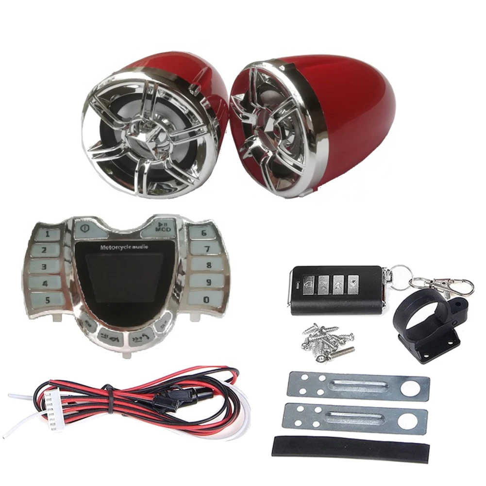 Motorcycle Bluetooth-compatible Audio System Installa and Remove Convenient Simple Stereo Speakers Handsfree FM Radio USB
Motorcycle Bluetooth-compatible Audio System Installa and Remove Convenient Simple Stereo Speakers Handsfree FM Radio USB
