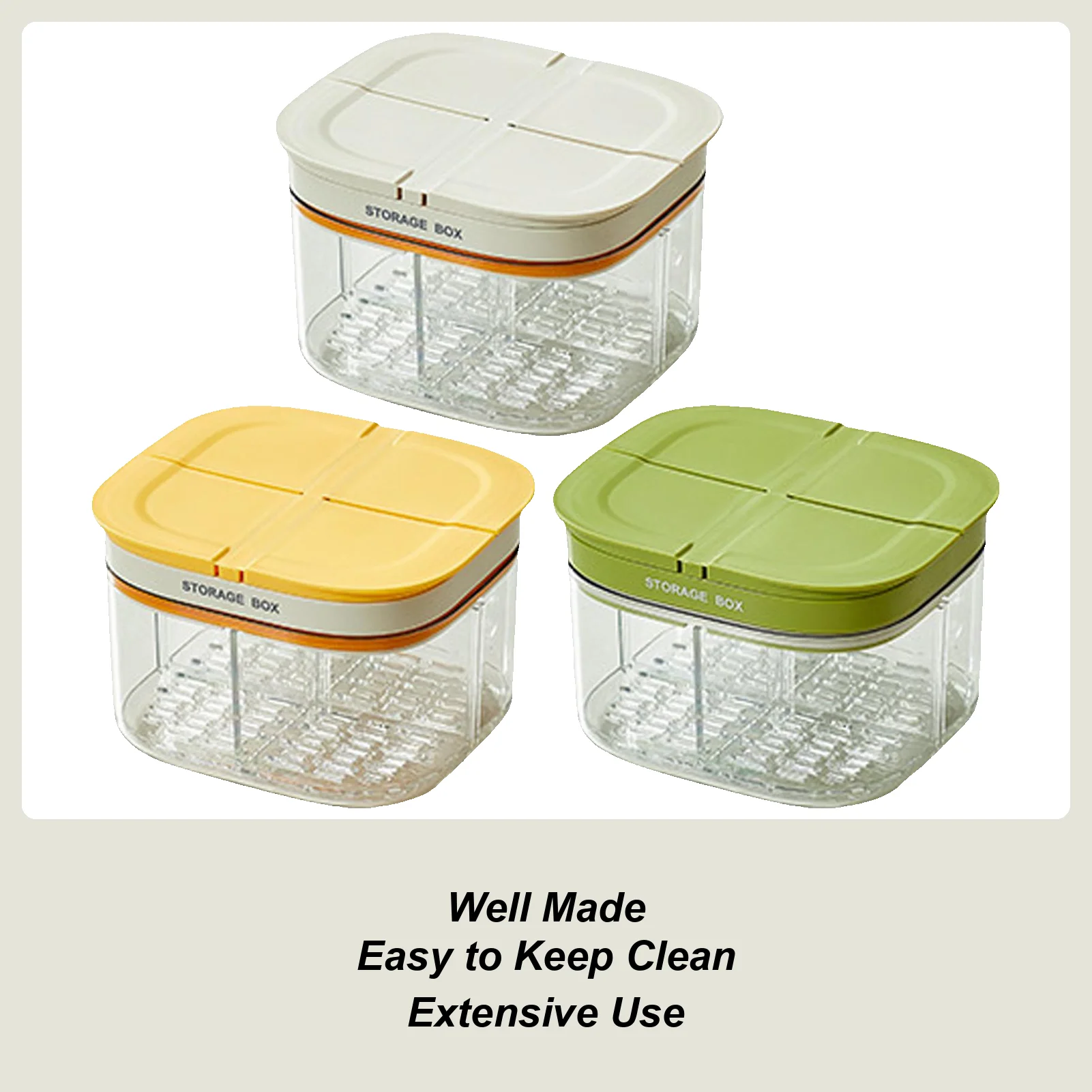 Snackle Box Container Divided Serving Tray With Lid Refrigerator Organizer Vegetable Serving Box For Garlic Nuts Onions Ginger
Snackle Box Container Divided Serving Tray With Lid Refrigerator Organizer Vegetable Serving Box For Garlic Nuts Onions Ginger