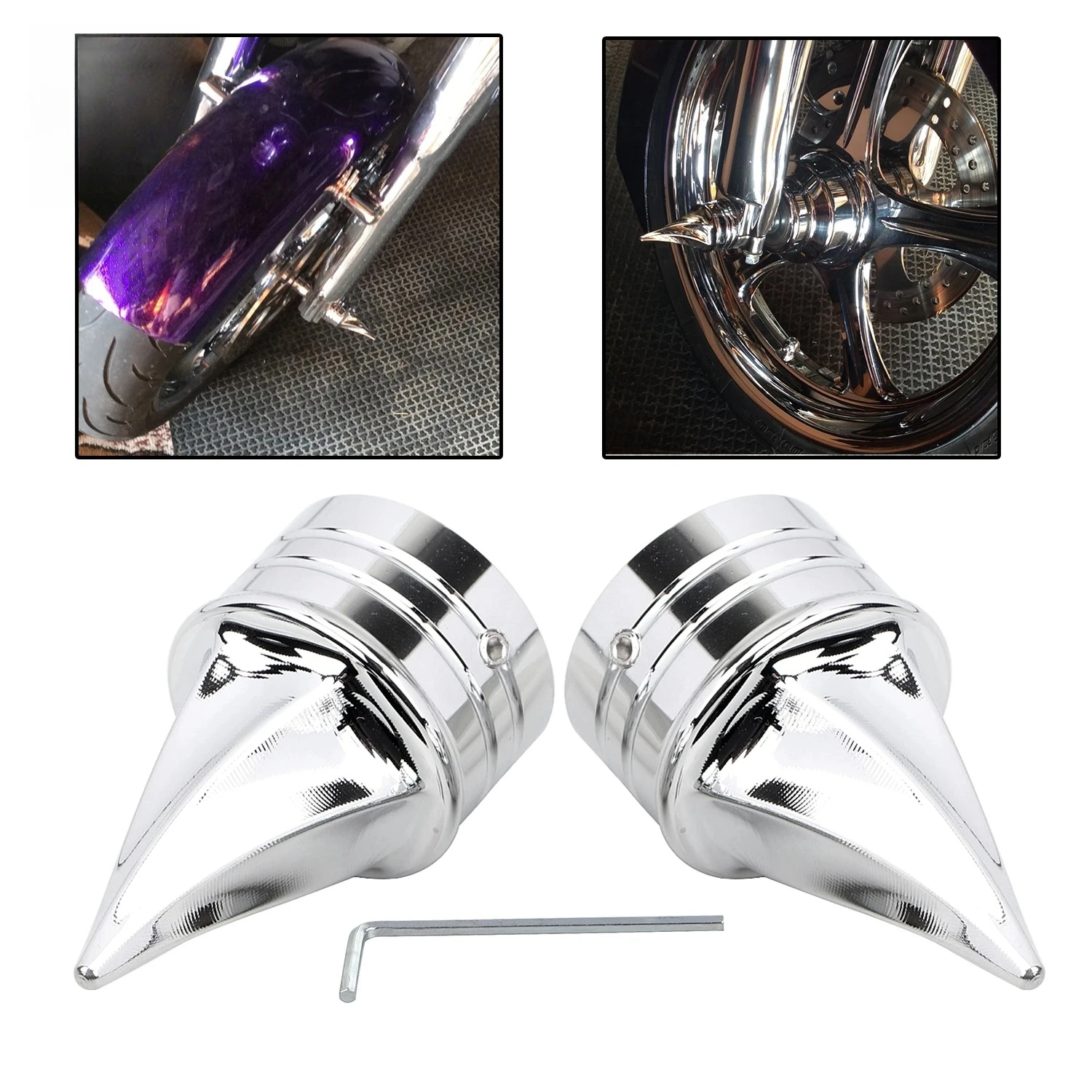Motorcycle For Harley Touring Electra Glide Road King Classic FLHRC EFI FLHRCI FLHR Dyna Twisted Spike Front Axle Nut Covers
Motorcycle For Harley Touring Electra Glide Road King Classic FLHRC EFI FLHRCI FLHR Dyna Twisted Spike Front Axle Nut Covers