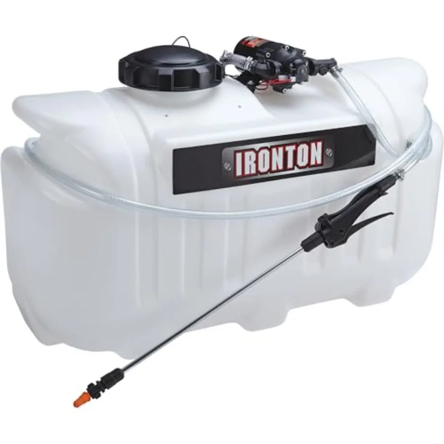 ATV Spot Sprayer 26 Gallon Ccity 2.1 GPM 12V 60 PSI 17 Ft Vertical Spray Height 15 Ft Hose for ATV UTV Lawn Mower and Garden Tr
ATV Spot Sprayer 26 Gallon Ccity 2.1 GPM 12V 60 PSI 17 Ft Vertical Spray Height 15 Ft Hose for ATV UTV Lawn Mower and Garden Tr
