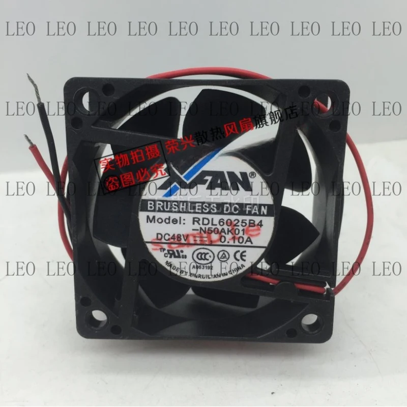 DD for XFAN RDL6025B4 DC48V 0.10A 6025 6CM 2-wire cooling fan
DD for XFAN RDL6025B4 DC48V 0.10A 6025 6CM 2-wire cooling fan