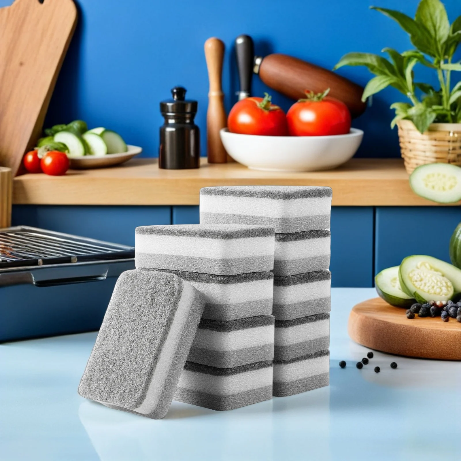 10Pcs Cleaning Sponge Kitchen Multi Function Dish Sponge Washing Scrub Pads Durable Household Cleaning Sponges
10Pcs Cleaning Sponge Kitchen Multi Function Dish Sponge Washing Scrub Pads Durable Household Cleaning Sponges