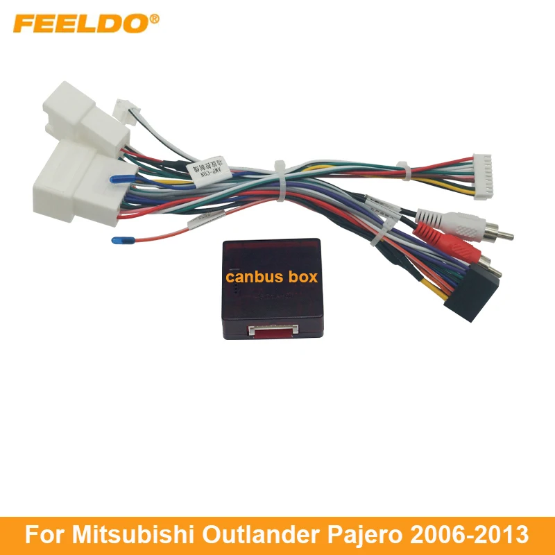 FEELDO Car 16pin Audio Wiring Harness With Canbus Box For Mitsubishi Outlander Pajero Stereo Installation Wire Adapter
FEELDO Car 16pin Audio Wiring Harness With Canbus Box For Mitsubishi Outlander Pajero Stereo Installation Wire Adapter