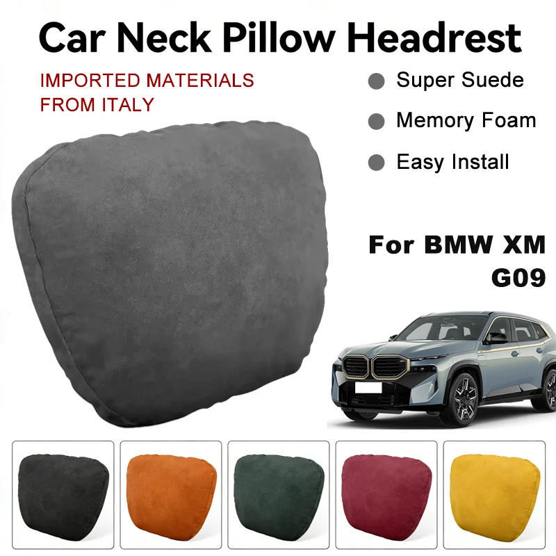 Italy Suede Car Neck Rest Pillow For BMW XM G09 Seat Head Neck Support Cushion Auto Interior Accessories
Italy Suede Car Neck Rest Pillow For BMW XM G09 Seat Head Neck Support Cushion Auto Interior Accessories