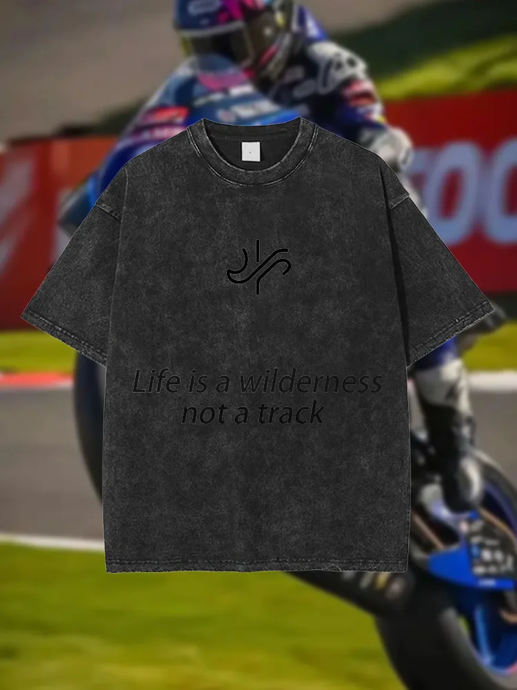Vintage Distressed Motorcycle Racing Short-Sleeved T-Shirt for Men, Trendy Brand, Summer Pure Cotton Washed Cotton, Loose Fit, S
Vintage Distressed Motorcycle Racing Short-Sleeved T-Shirt for Men, Trendy Brand, Summer Pure Cotton Washed Cotton, Loose Fit, S