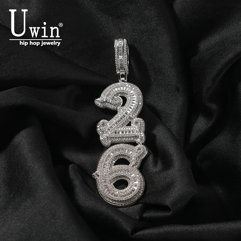 Uwin Custom Vertical Number Letters Iced Out Baguettecz Cubic Zirconia Nameplate Pendant Chain Necklace Hiphop Punk Jewelry
Uwin Custom Vertical Number Letters Iced Out Baguettecz Cubic Zirconia Nameplate Pendant Chain Necklace Hiphop Punk Jewelry