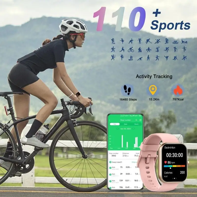 M5TD Advanced 1.96Inch TFT Screen Smartwatch with 175° Wide Viewing Support 110+ Sports Modes IP68 Waterproof
M5TD Advanced 1.96Inch TFT Screen Smartwatch with 175° Wide Viewing Support 110+ Sports Modes IP68 Waterproof