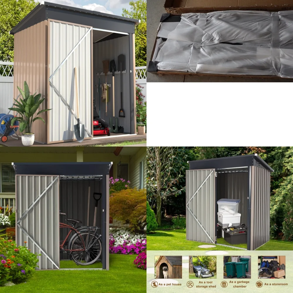 Gazebos5 x 3 ft Outdoor Metal Storage Shed with Lockable Door Available in 4 Colors
Gazebos5 x 3 ft Outdoor Metal Storage Shed with Lockable Door Available in 4 Colors
