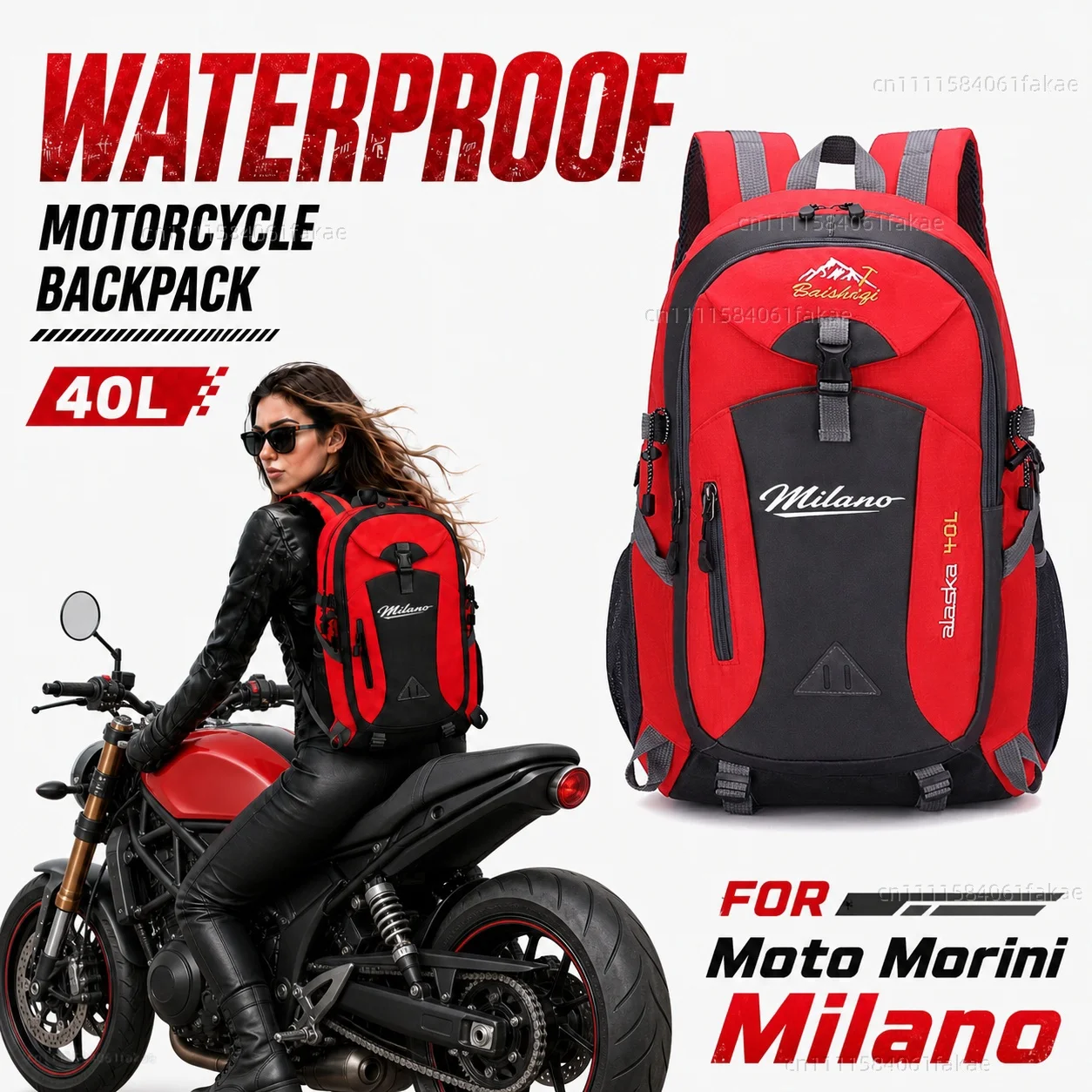 FOR Moto Morini Milano 2018-2026 Motorcycle Backpack 40L Waterproof Travel Backpack Outdoor Hiking Camping Daypack Lightweight
FOR Moto Morini Milano 2018-2026 Motorcycle Backpack 40L Waterproof Travel Backpack Outdoor Hiking Camping Daypack Lightweight