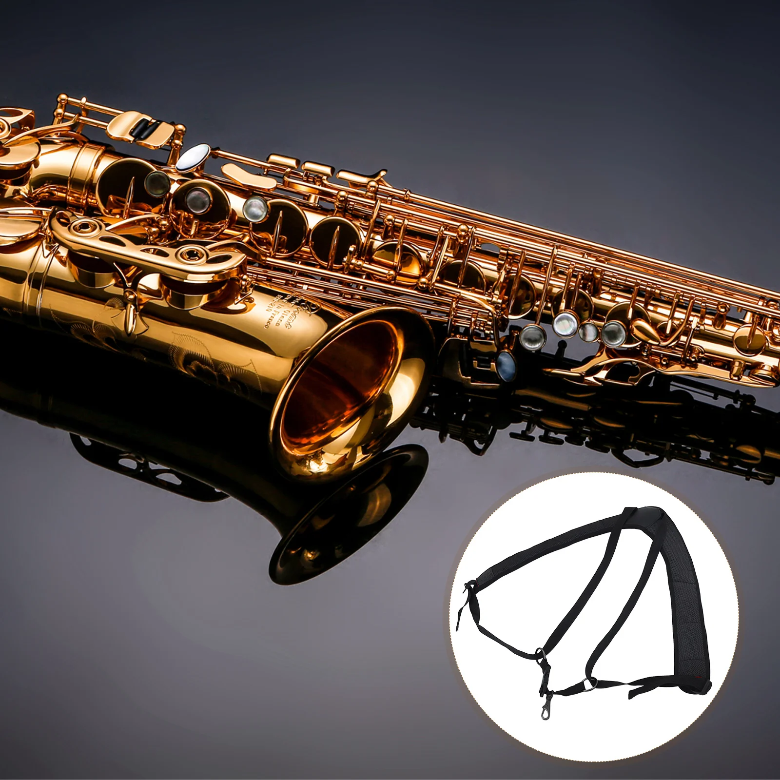 Saxophone Strap Bass Clarinet Neck Musical Instrument Padded Harness Adjustable Shoulder Accessories Cloth
Saxophone Strap Bass Clarinet Neck Musical Instrument Padded Harness Adjustable Shoulder Accessories Cloth