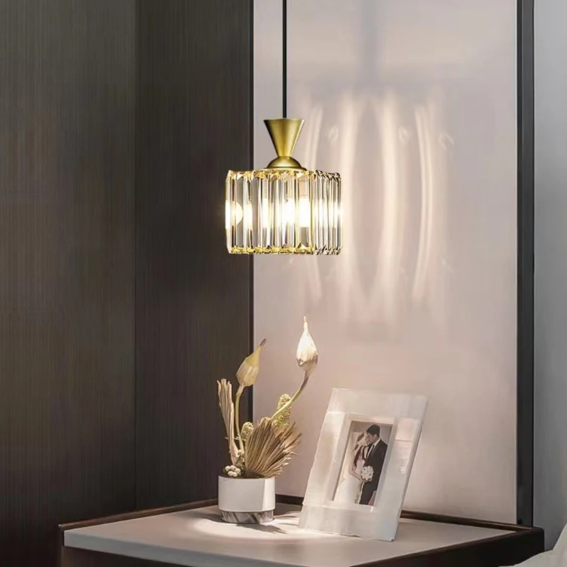 Modern Luxury Chandelier Crystal Master Bedroom Bedside Small Chandelier Minimalist Bar Porch Lighting Room Single Head Lighting
Modern Luxury Chandelier Crystal Master Bedroom Bedside Small Chandelier Minimalist Bar Porch Lighting Room Single Head Lighting